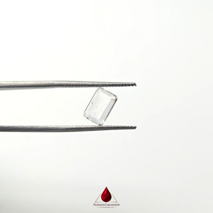 Natural Tourmaline (Colourless) From Brazil 1.10 Carat AAA+ Quality Emerald Cut The Pristine Achroite