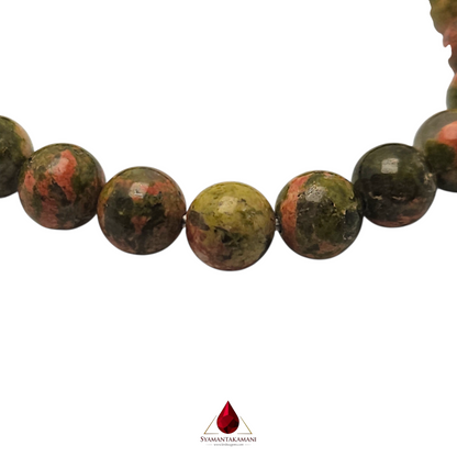 Natural Unakite Bracelet 8mm Beads The Harmonious Growth