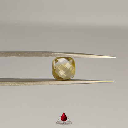 Citrine Checker Cut Square 3.55 Carats