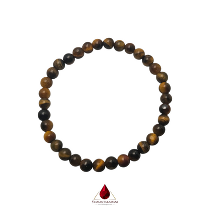 Natural Tiger's Eye 6mm Bracelet The Fierce Focus