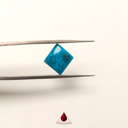 Persian Turquoise (Irani Firoza, Fyroos) 5.60 Carats Square