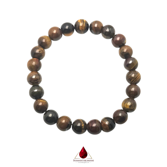 Natural Tiger's Eye 8mm Bracelet The Fierce Focus
