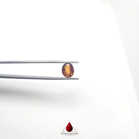 Natural Hessonite Garnet 2.34 Carats Untreated From Sri Lanka Oval