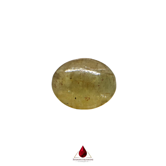 Apatite Cat's Eye 10.30 Carats Oval Cabochon