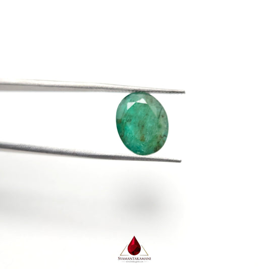 Natural Emerald 3.97 Carat From Zambia A+ Quality Oval