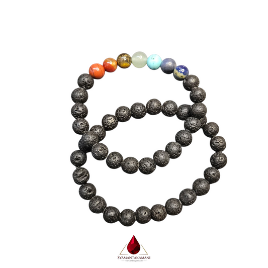 Natural 7 Chakra & Natural Lavastone Combo The Dual-Energy Balance Set