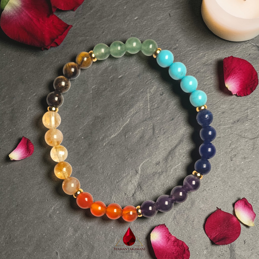 Natural 7 Chakra (Premium) Bracelet 6mm beads