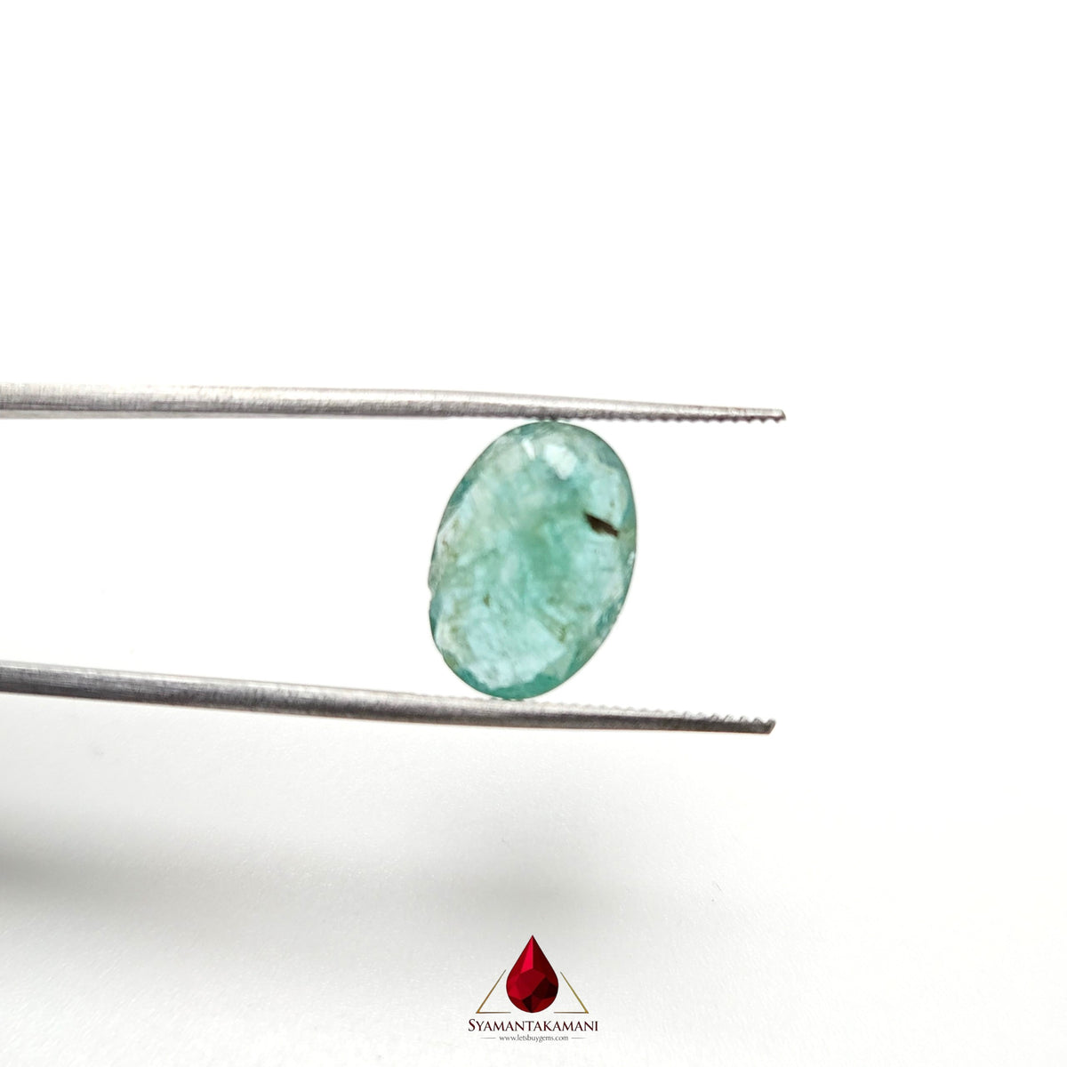 Natural Emerald 3.18 Carat From Zambia A Quality Oval