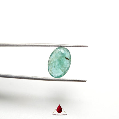 Natural Emerald 3.18 Carat From Zambia A Quality Oval