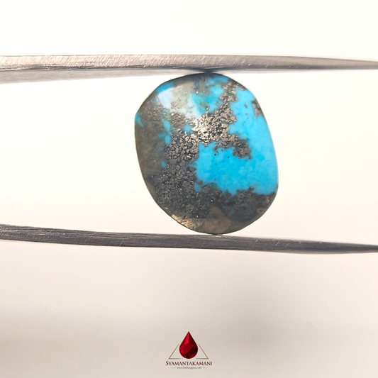 Persian Turquoise (Irani Firoza, Fyroos) 13.95 Carats Oval