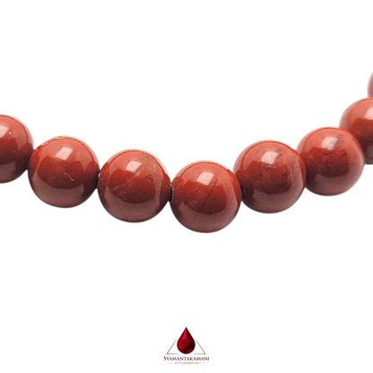 Natural Red Jasper Bracelet 6mm The Earthly Endurance
