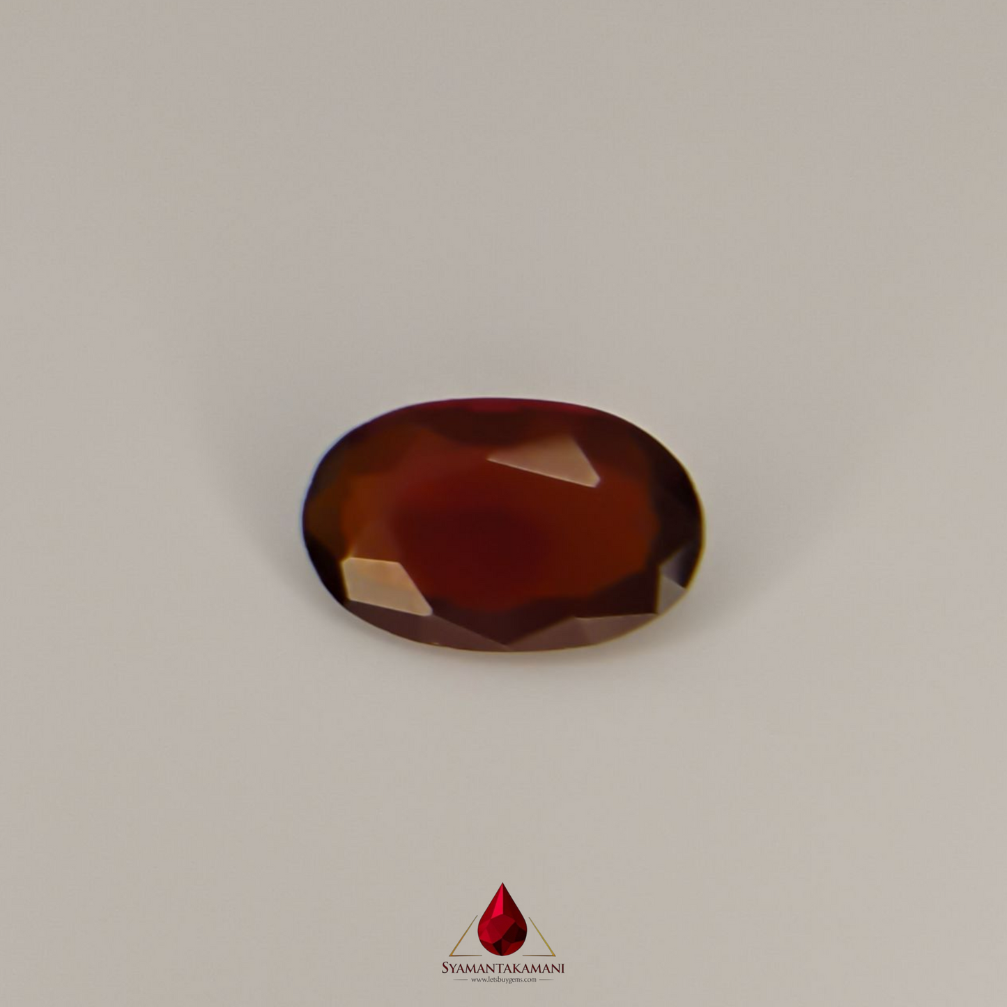 Hessonite 7.05 Carats Oval Mix Cut