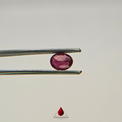 Natural Untreated Mozambique Ruby 1.15 Carats Oval Mix Cut