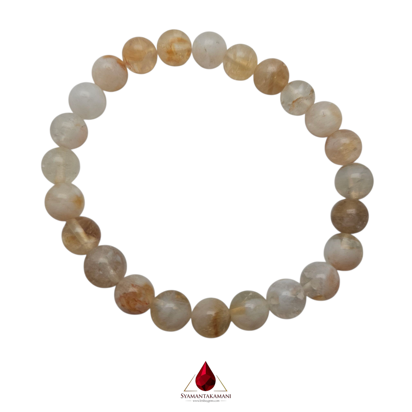 Natural Citrine 8mm Bracelet AAA Quality The Merchant's Stone