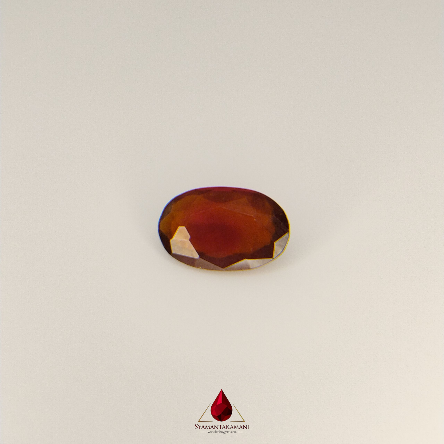 Hessonite 7.05 Carats Oval Mix Cut