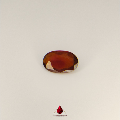 Hessonite 7.05 Carats Oval Mix Cut