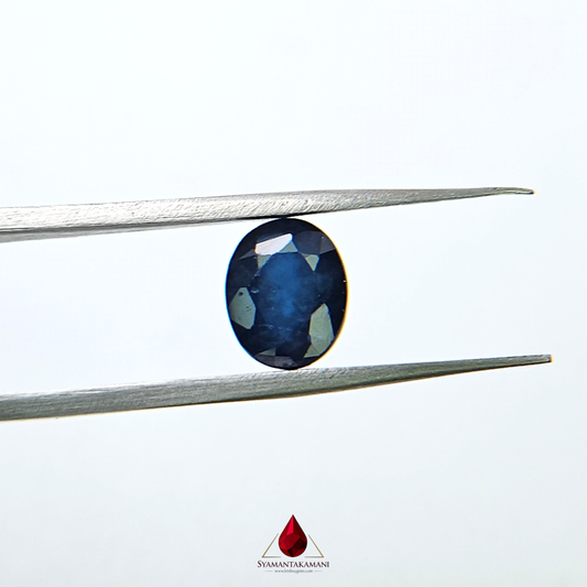 Natural Blue Sapphire 3.50 Carat Untreated AAA+  (Neelam) The Midnight Mystery