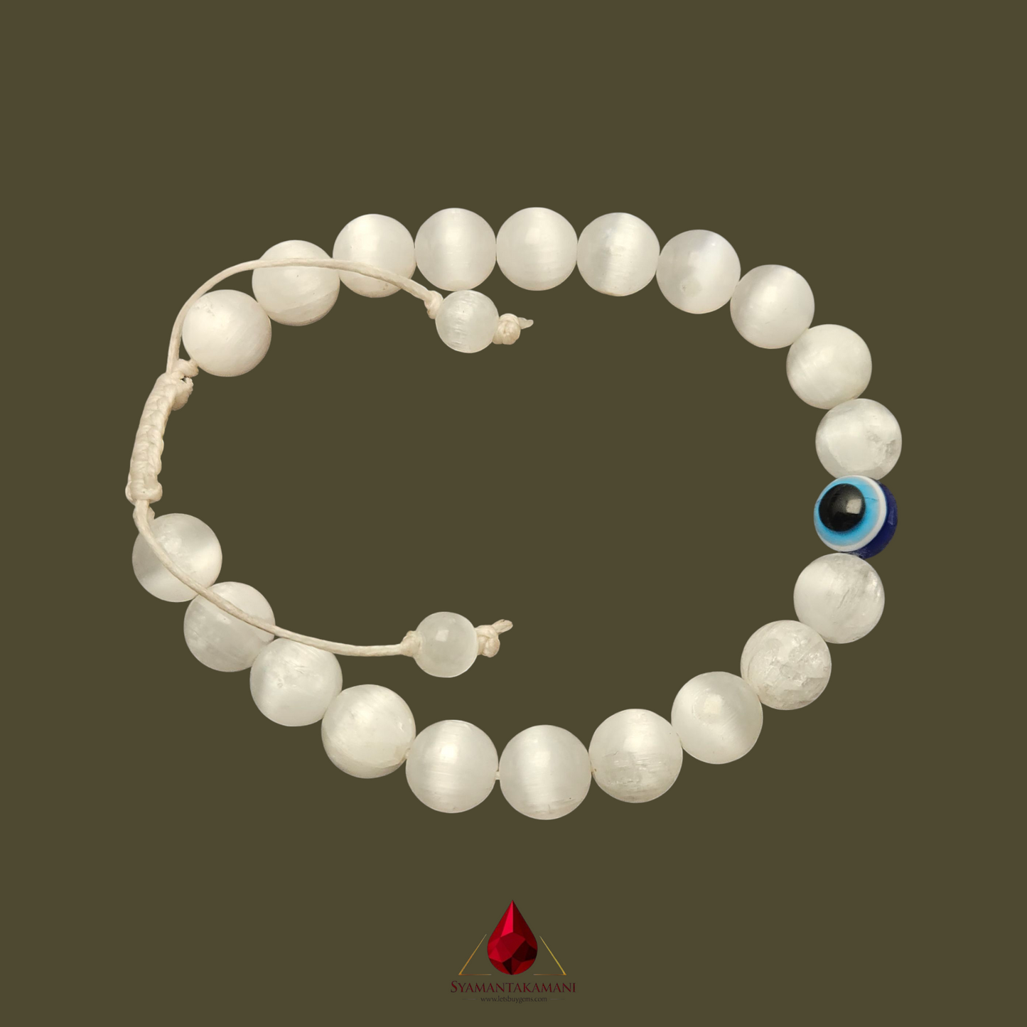 Natural Selenite 8mm Bracelet The Pure Light