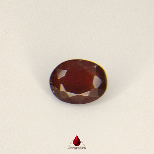 Hessonite 4.95 Carats Oval Mix Cut