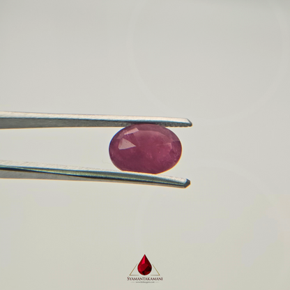Natural Untreated Mozambique Ruby 3.00 Carats Oval Mix Cut