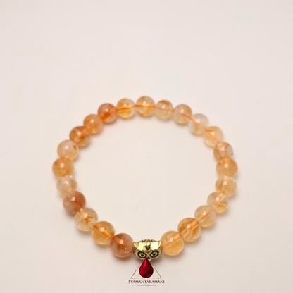 The Lucky Owl: Natural Citrine Bracelet AAA Quality (7-8mm)
