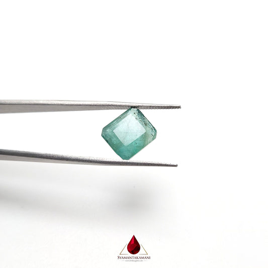 Natural Emerald 3.72 Carat From Zambia A Quality Rectangle