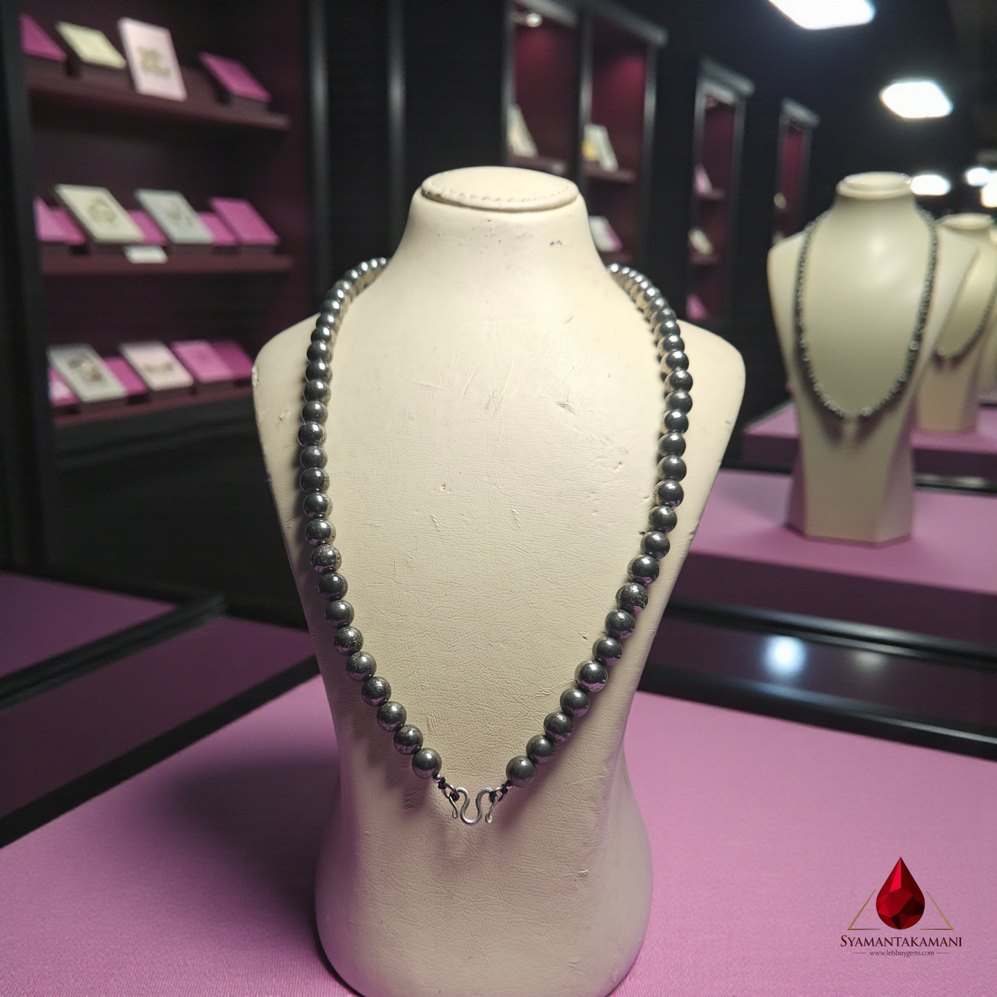 Natural Pyrite Trendy Necklace The Style and Wealth