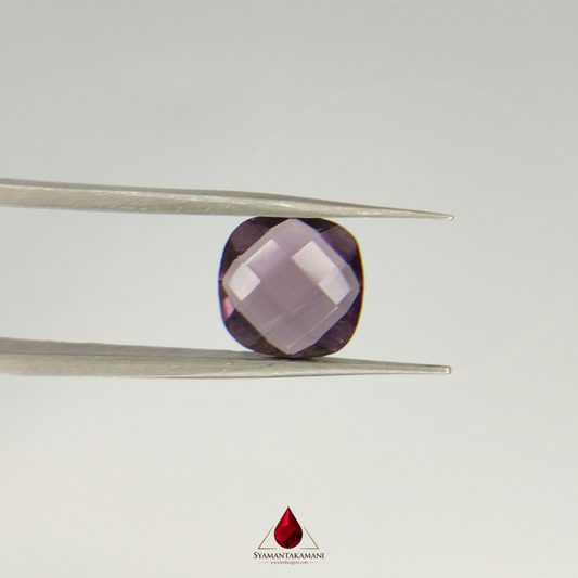 Amethyst Checker Cut Square 3.20 Carats