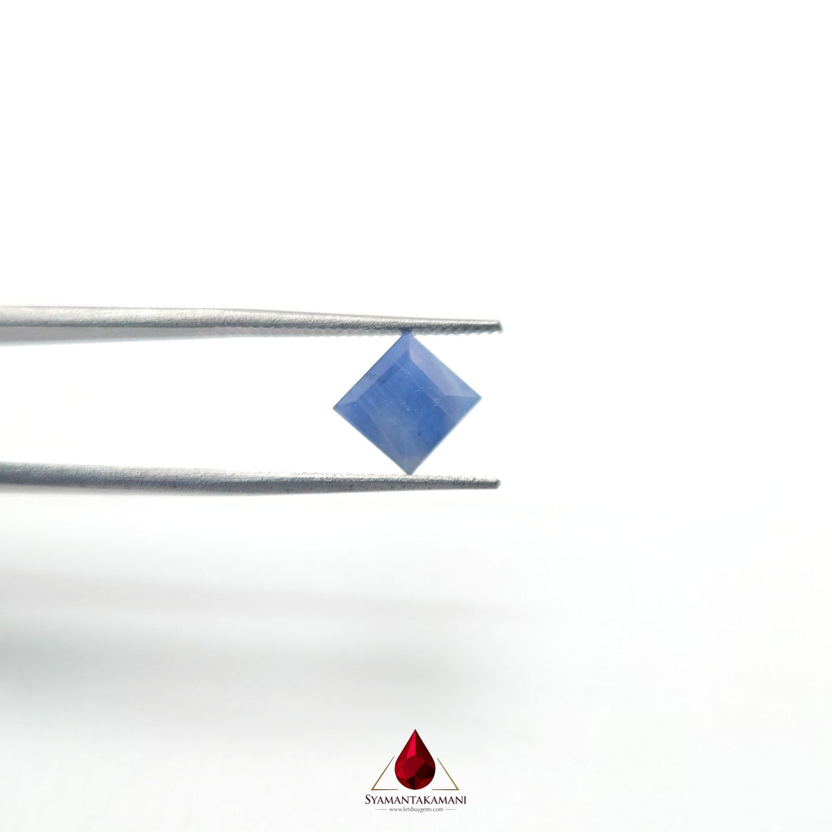 Natural Blue Sapphire 1.42 Carat Untreated (Neelam) From Madagascar Square Step Cut