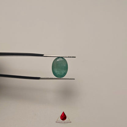Natural Emerald 2.60 Carat From Zambia A+ Grade