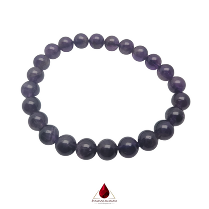 Natural Amethyst Bracelet 8mm The Royal Serenity