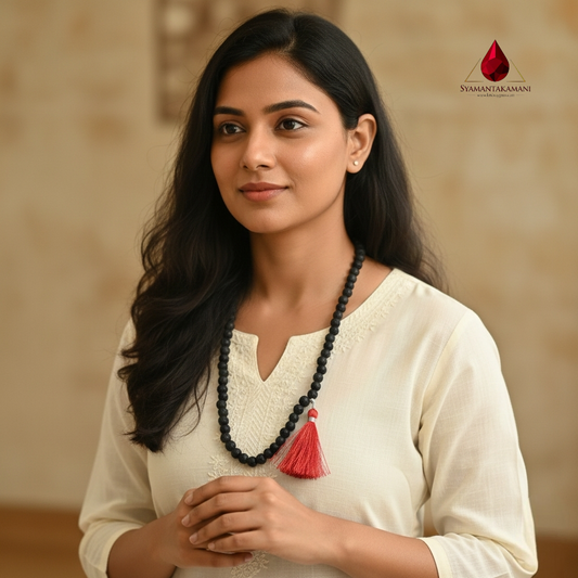 Natural Lavastone 108-Bead Japamala The Earth Anchor