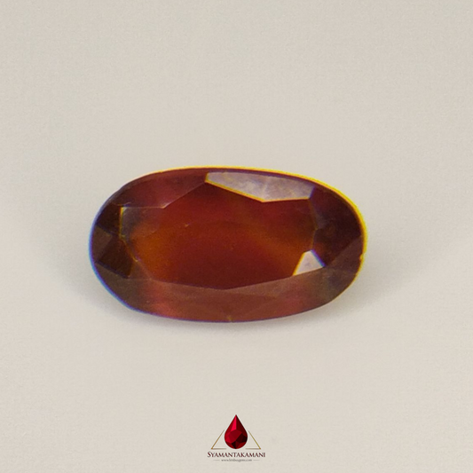 Hessonite 7.55 Carats Oval Mix Cut
