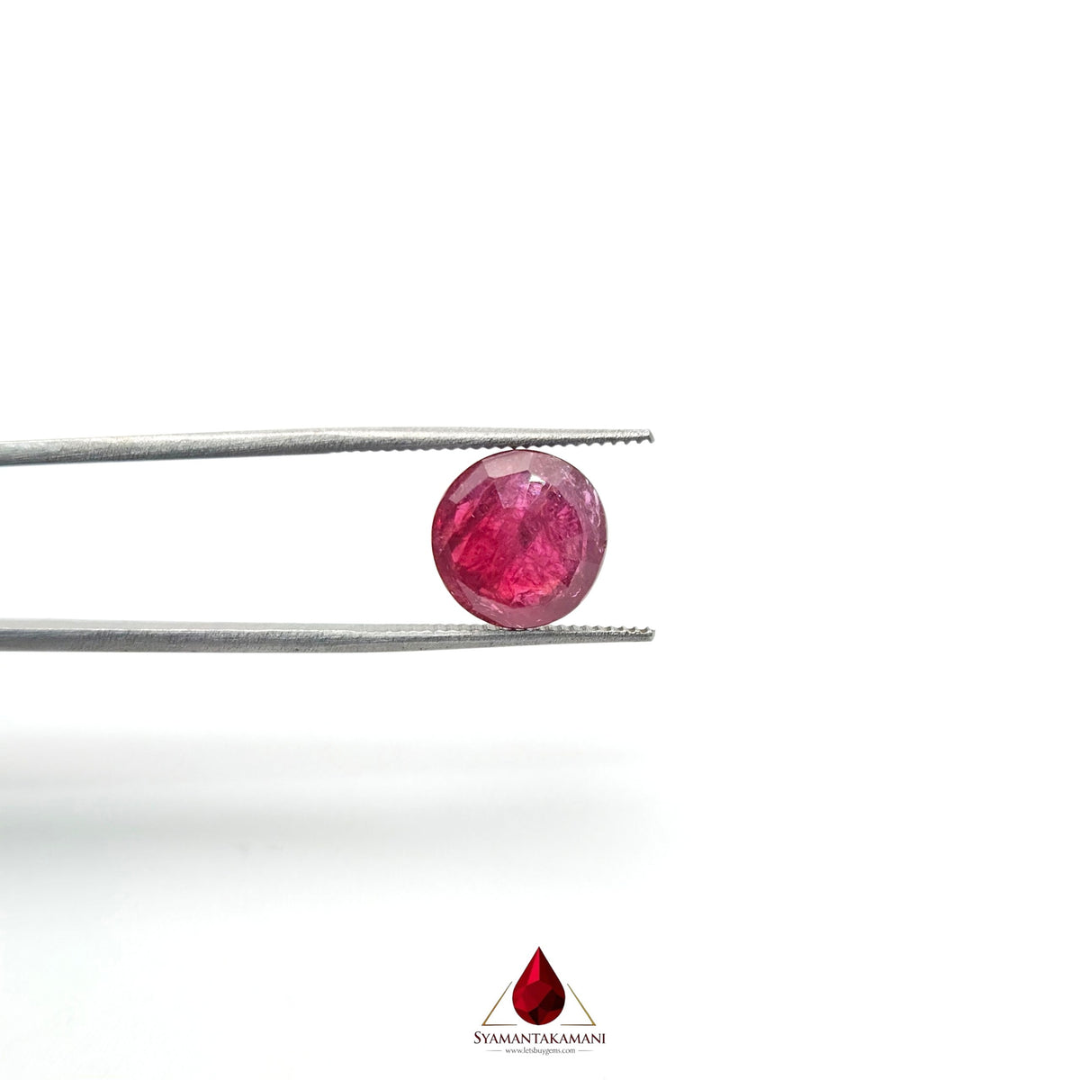 Natural Ruby 3.26 Carats Round Mixed Cut AA+ Grade from Mozambique The Crimson Monarch