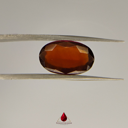 Hessonite 7.05 Carats Oval Mix Cut