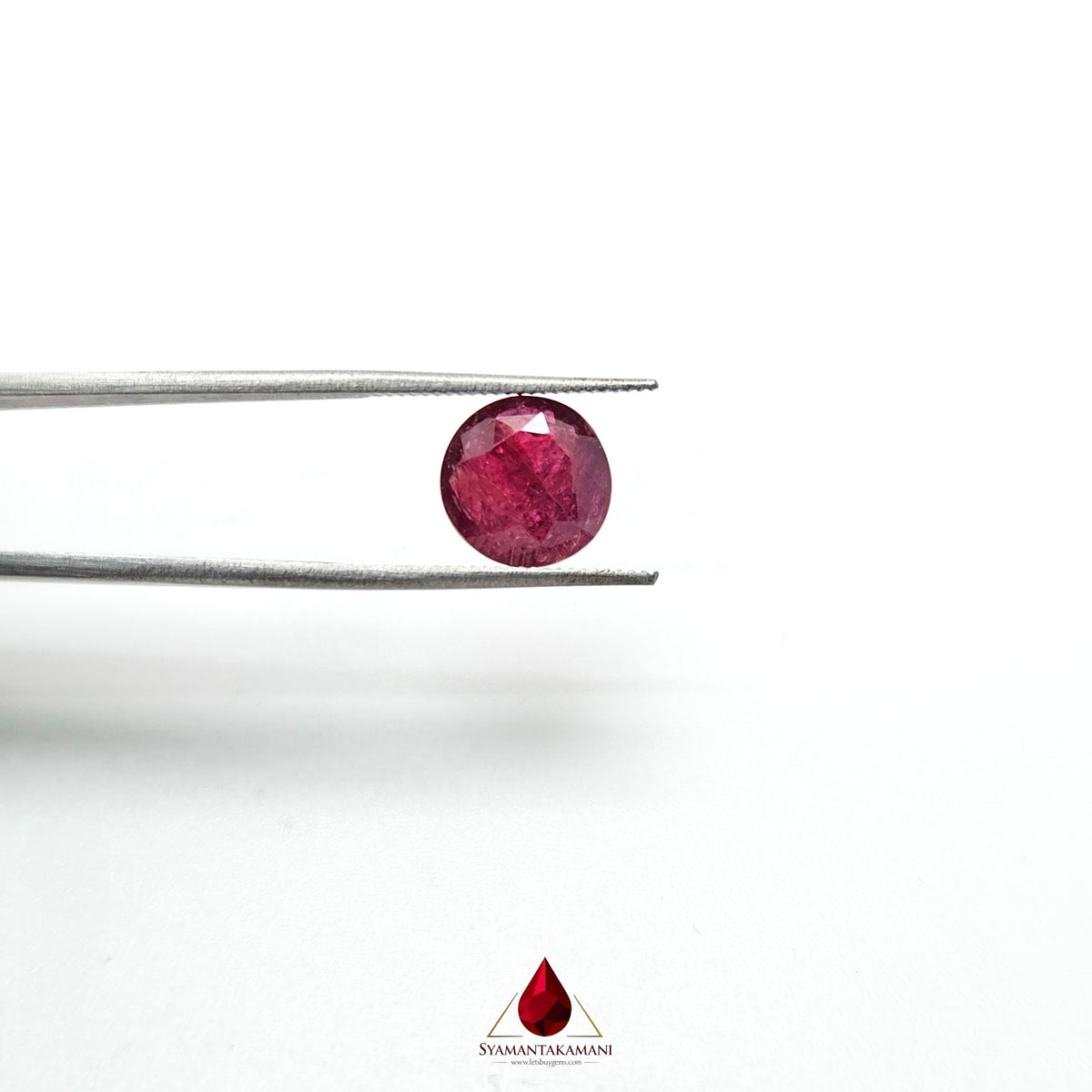 Natural Ruby 3.26 Carats Round Mixed Cut AA+ Grade from Mozambique The Crimson Monarch