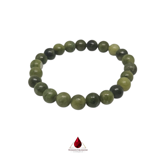 Natural Jade Nephrite 8mm Bracelet