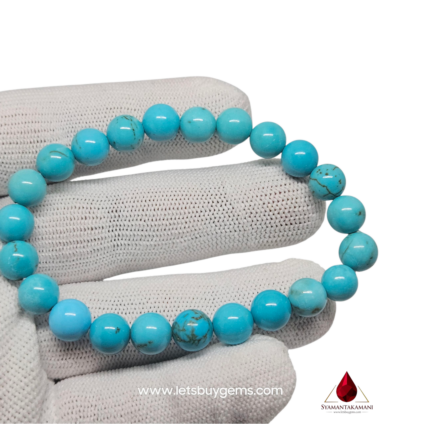Natural Turquoise Bracelet 8mm beads