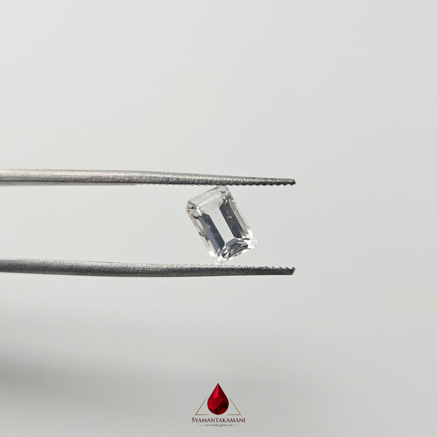 Natural Tourmaline (Colourless) From Brazil 1.10 Carat AAA+ Quality Emerald Cut The Pristine Achroite