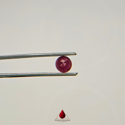 Natural Untreated Mozambique Ruby 1.15 Carats Round Mix Cut