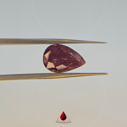 Ruby Pear 4.32 Carats Natural Untreated Ruby from Mozambique