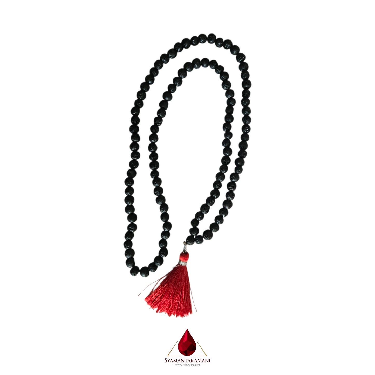 Natural Lavastone 108-Bead Japamala The Earth Anchor