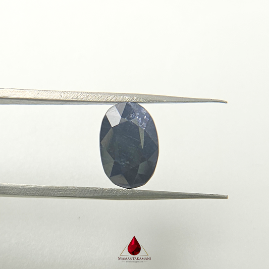 Natural Blue Sapphire 6.05 Carat Untreated AA Quality  (Neelam) From Madagascar The Oceanic Titan