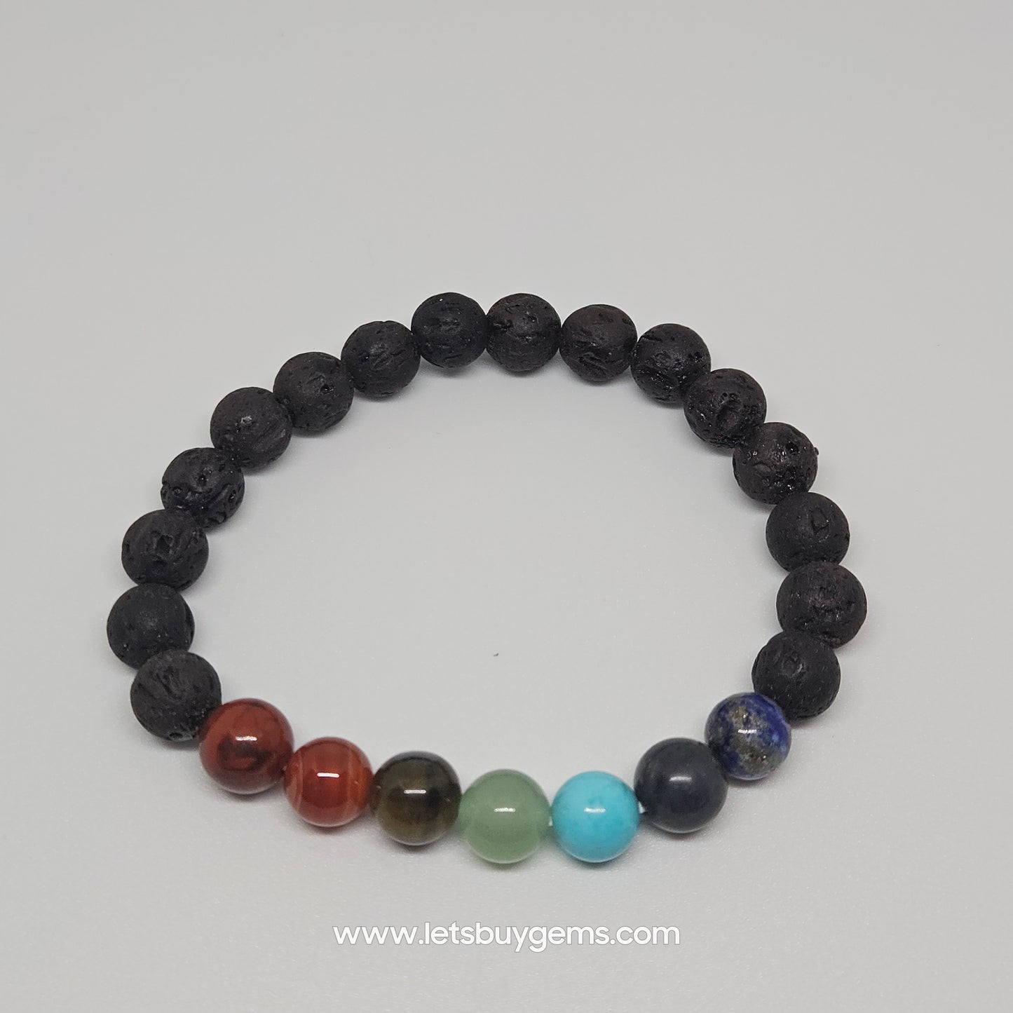 Special Combo Trio Turquoise Spadikam and & 7 Chakra  Lavastone