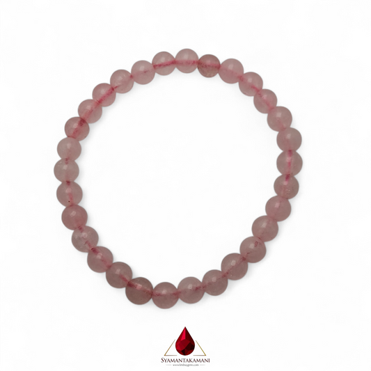 Natural Rose Quartz 6mm Bracelet The Gentle Love