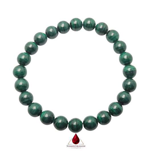 Natural Malachite Bracelet 8mm The Transformative Shield