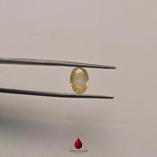 Natural Yellow Sapphire 1.39 Carat Untreated Unheated From Sri Lanka AA Grade