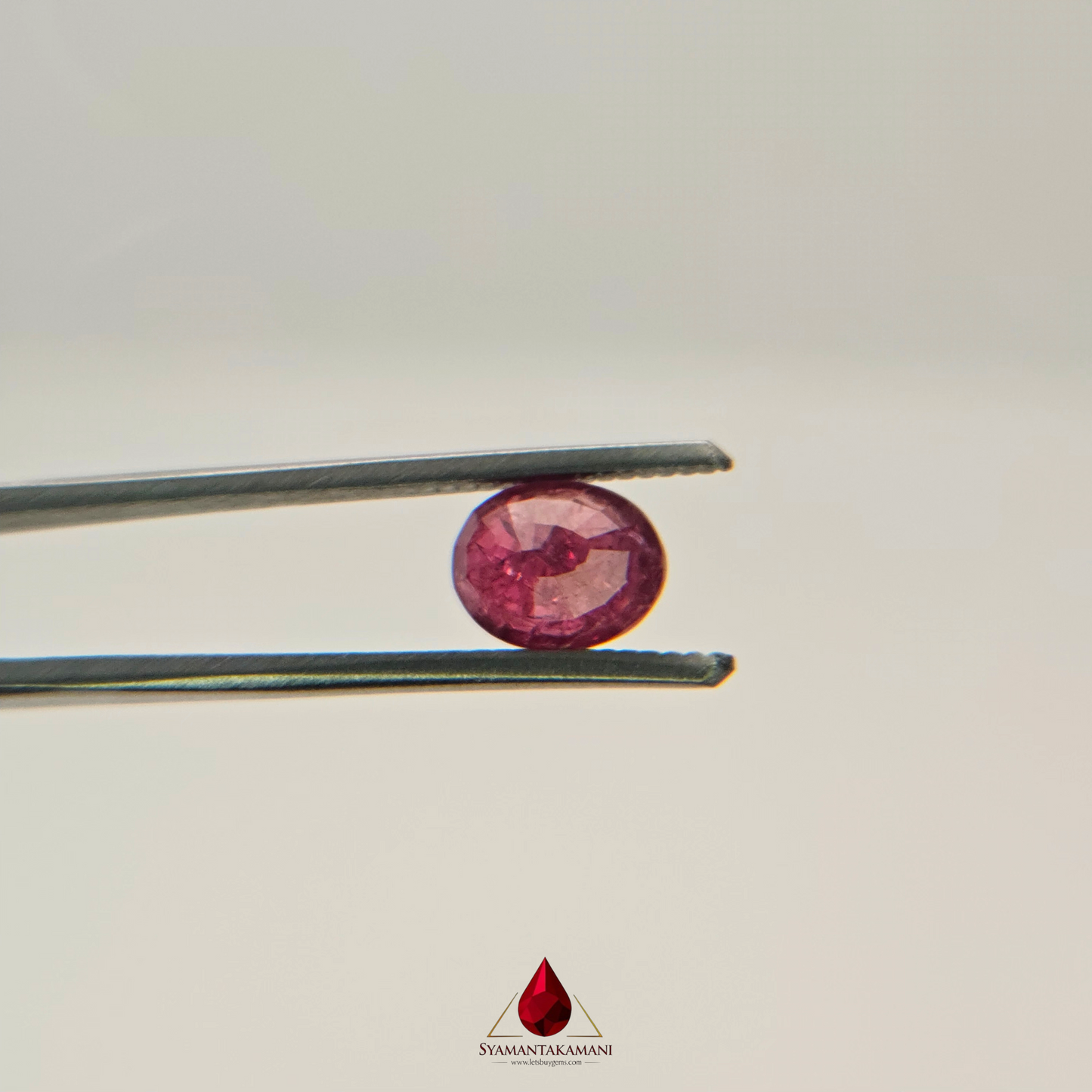 Natural Untreated Mozambique Ruby 1.80 Carats Oval Mix Cut