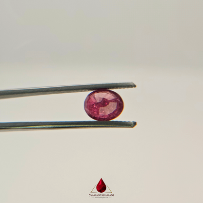 Natural Untreated Mozambique Ruby 1.80 Carats Oval Mix Cut