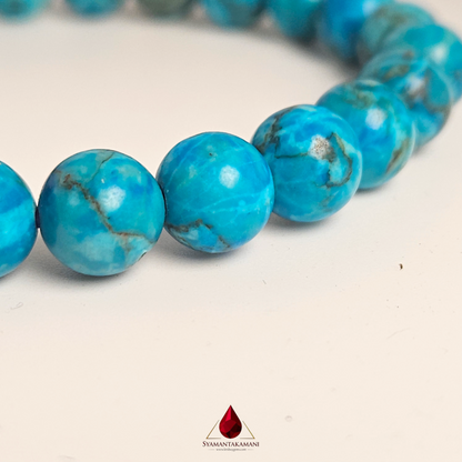 Premium Natural Turquoise Bracelet 9mm beads